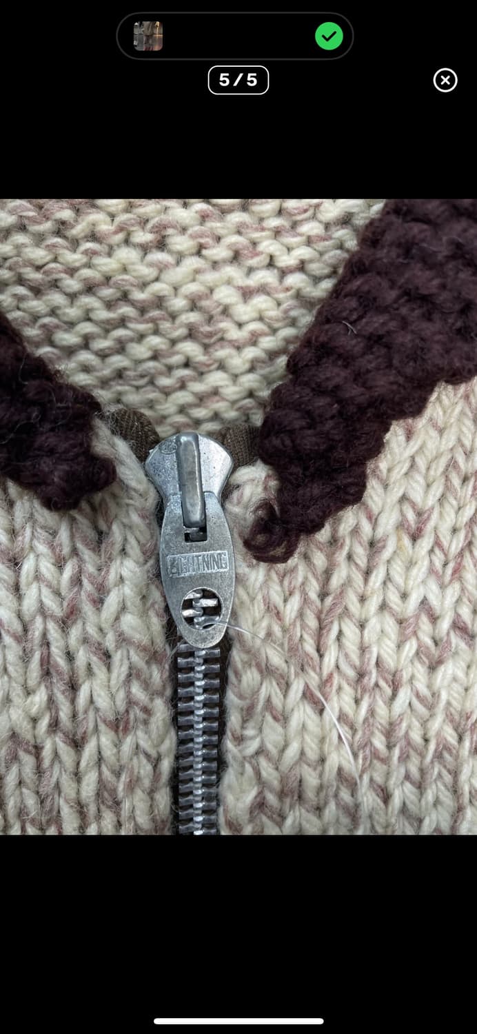 빈티지 니트 집업 자켓 A3441 상품이미지5