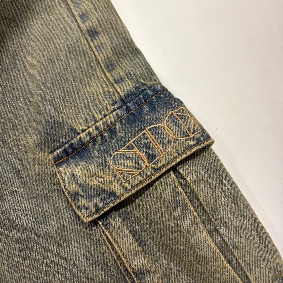 [S] 스컬프터 빈티지 워싱 카고 데님 팬츠 D202 상품이미지6