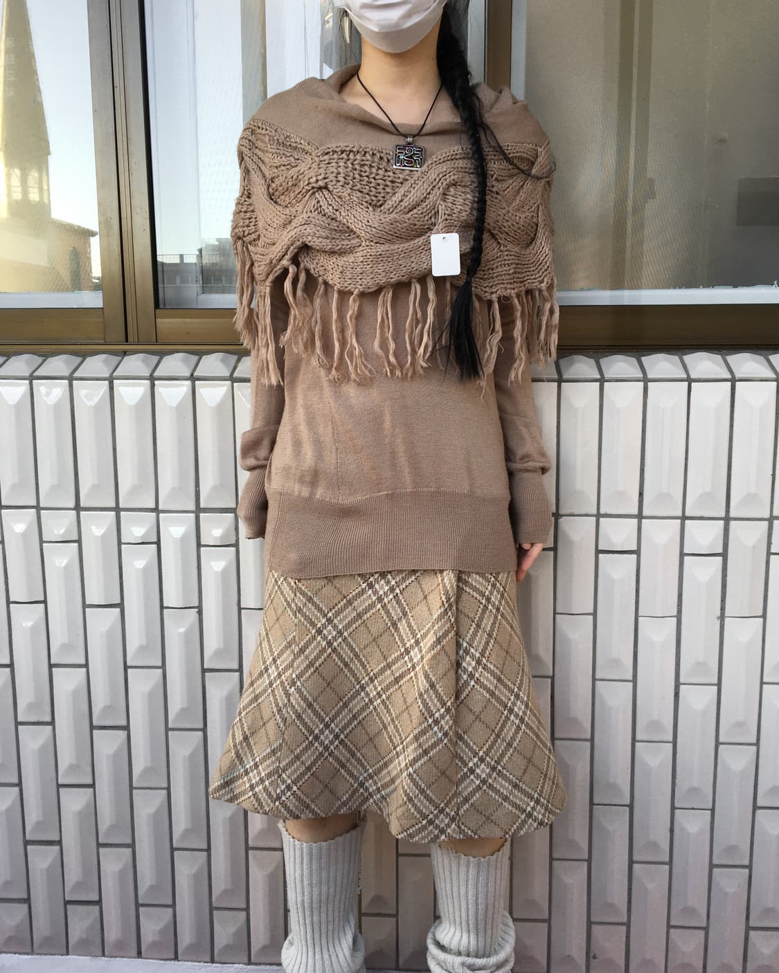 Check pattern skirt 상품이미지6