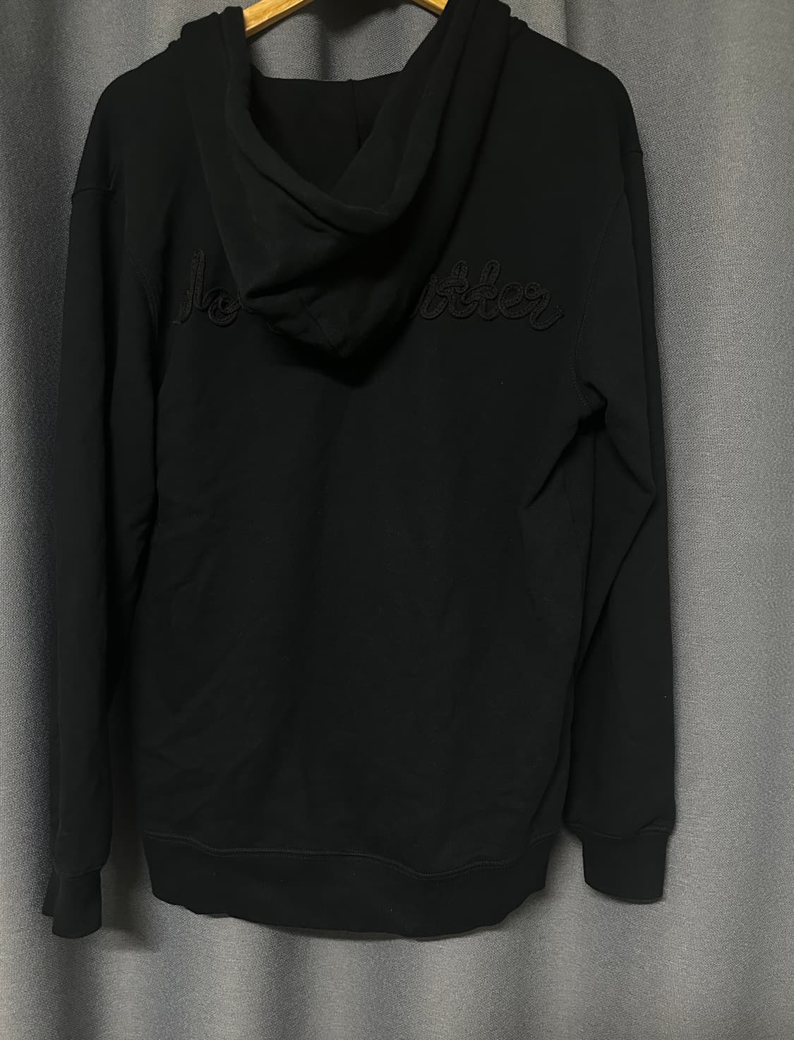 [XL] 더즌매러 롱스트링 후드집업 블랙 상품이미지4