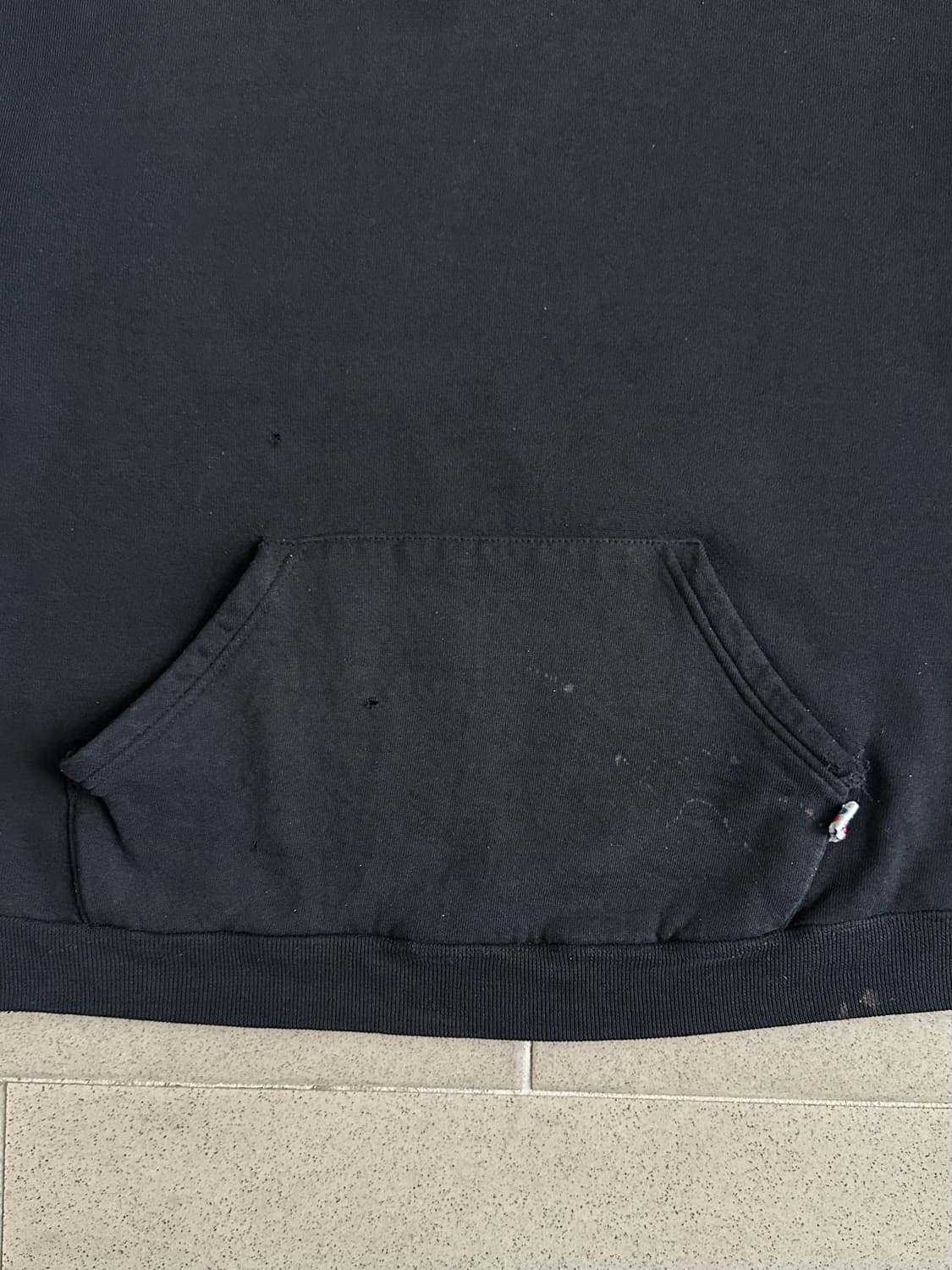 00s 빈티지 러셀 후드 블랙 L 디스트레스드 상품이미지6