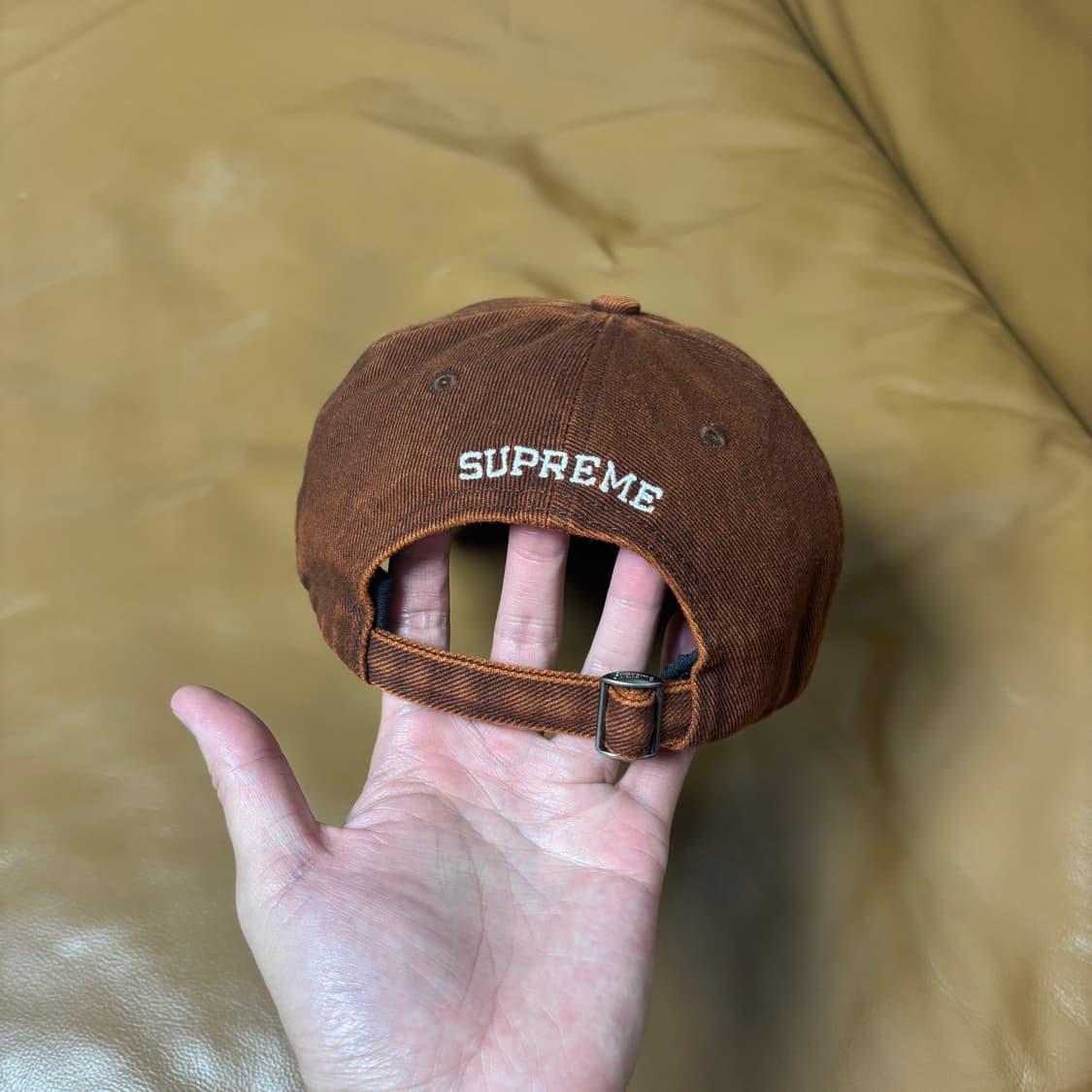 Supreme 슈프림 워시드 브라운 6패널 볼캡 모자 (Brown) 상품이미지7