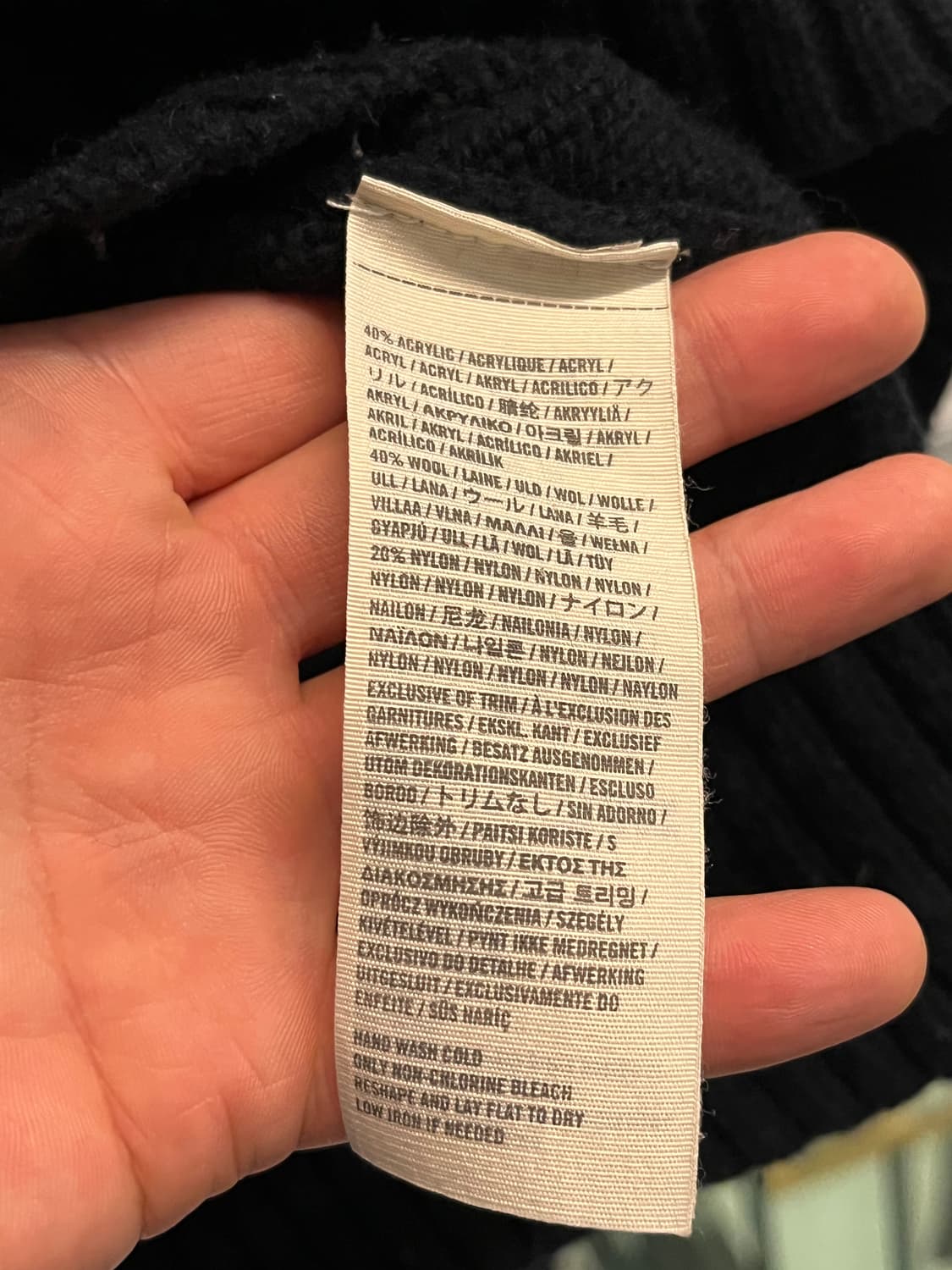 Abercrombie & Fitch 네이비 울 혼방 가디건 XL 상품이미지4