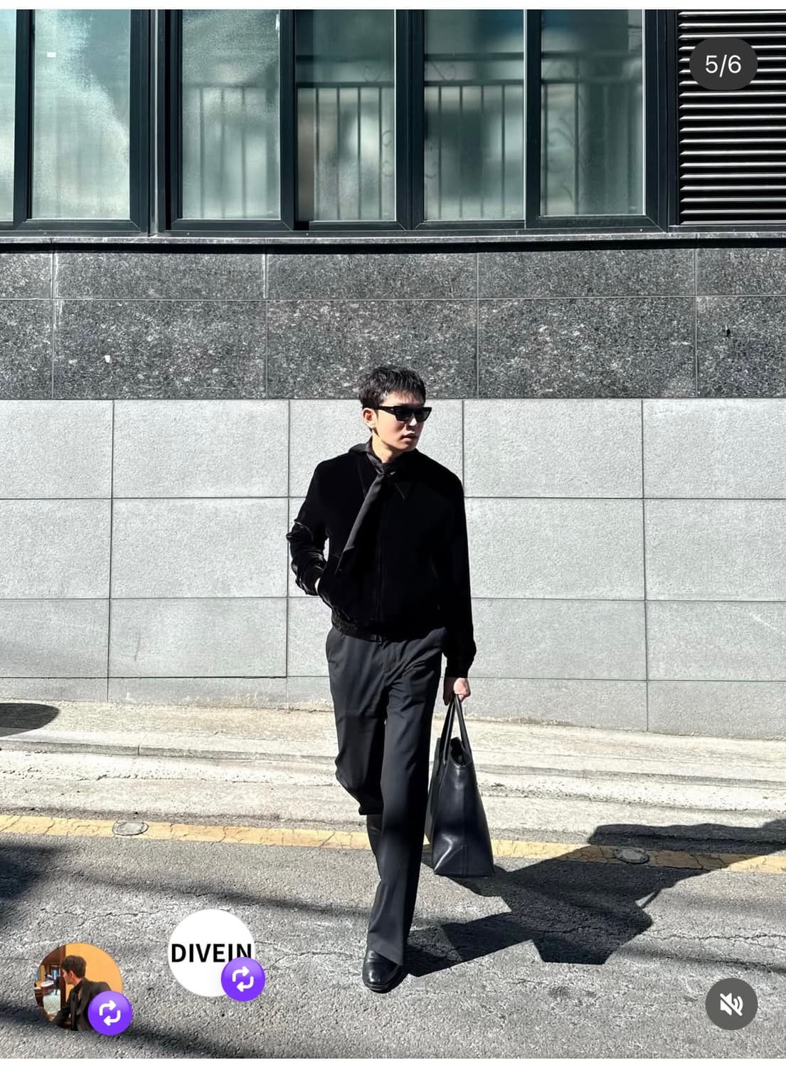 토니웩 벨벳 지퍼 블루종 자켓 다크브라운 XL 상품이미지3