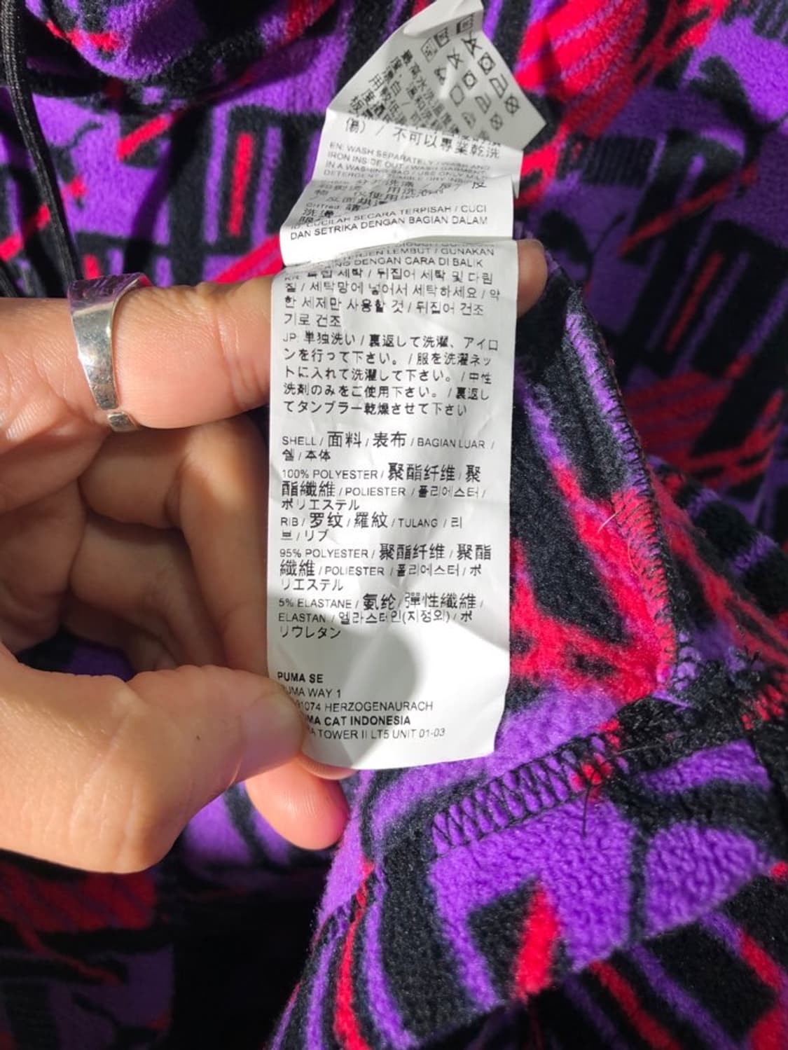 puma 플리스 후리스 크롭 후드 티셔츠 상품이미지4