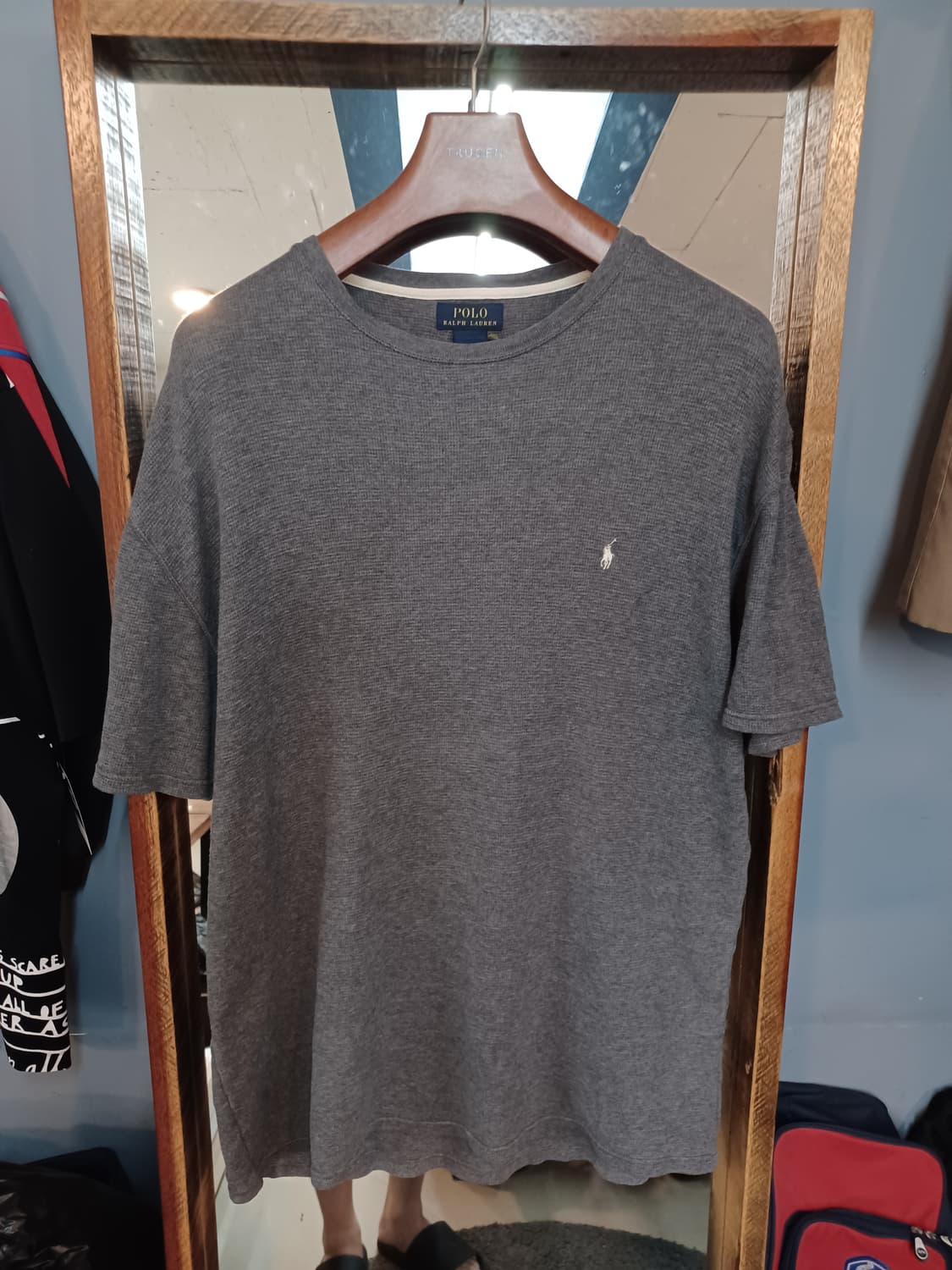 폴로랄프로렌 와플 반팔 차콜그레이 xxl 상품이미지1