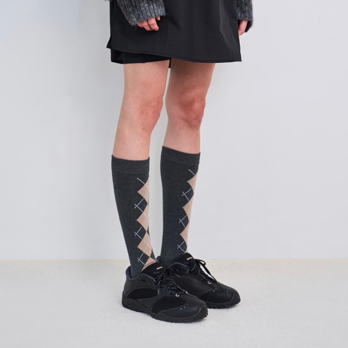 네거티브쓰리 Asymmetry No.2 Sneakers_Black 상품이미지3