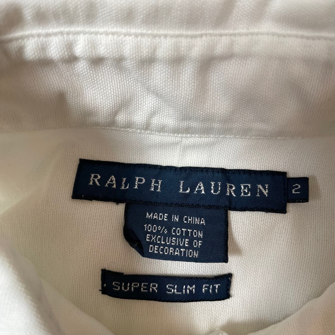 폴로랄프로렌 화이트 옥스포드 긴팔 셔츠 슈퍼슬림핏 2 상품이미지4