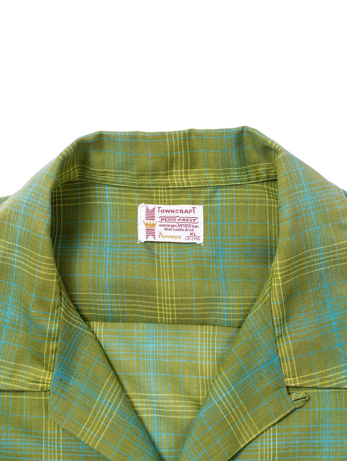 60s Towncraft Loop Collar Check Shirt 상품이미지2