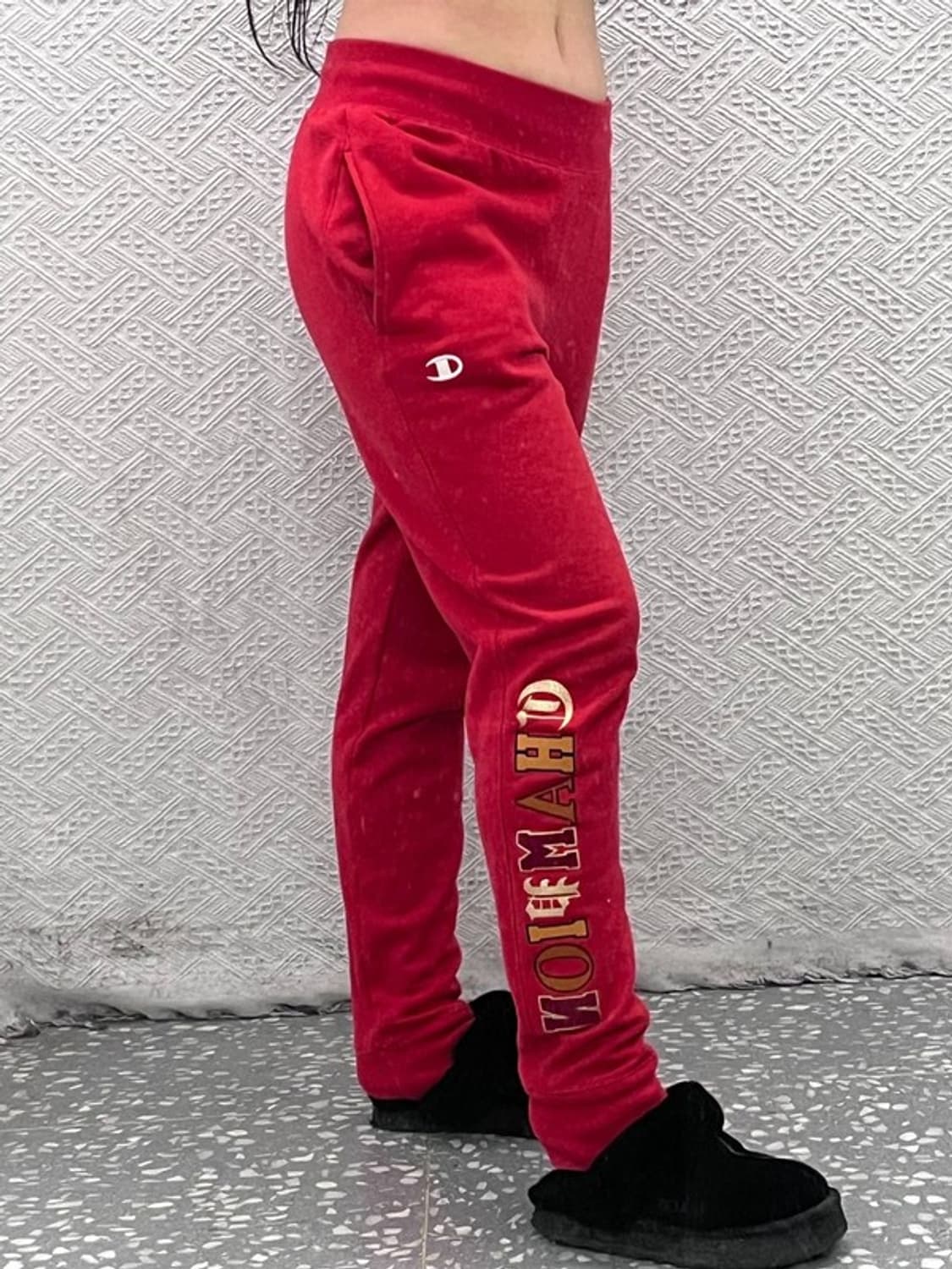 챔피언 리버스위브 Y2K 스트릿 고딕로고 트랙팬츠 S C07272 상품이미지1