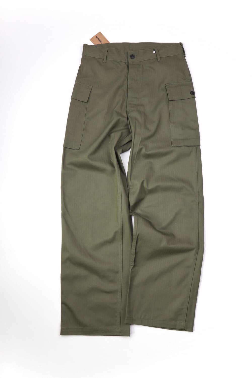 Miltec 밀리터리 헤링본 카고 팬츠 올리브 상품이미지2
