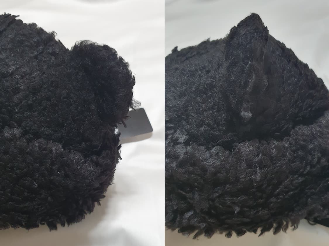 블랙 베이식스 베어 비니 뽀글이 곰돌이 벙거지 모자  상품이미지8