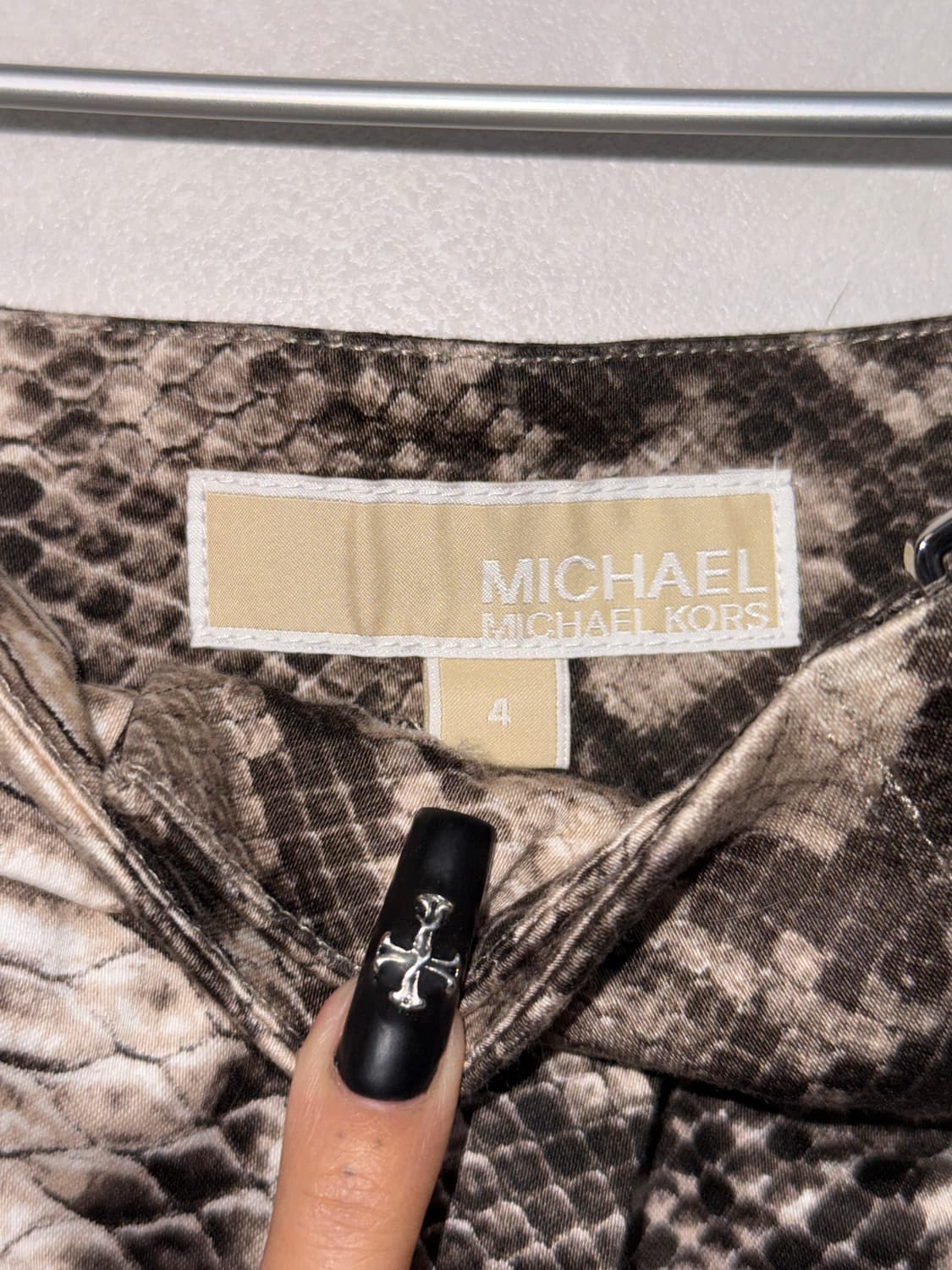 Michael Kors brown python belted midi sk 상품이미지5