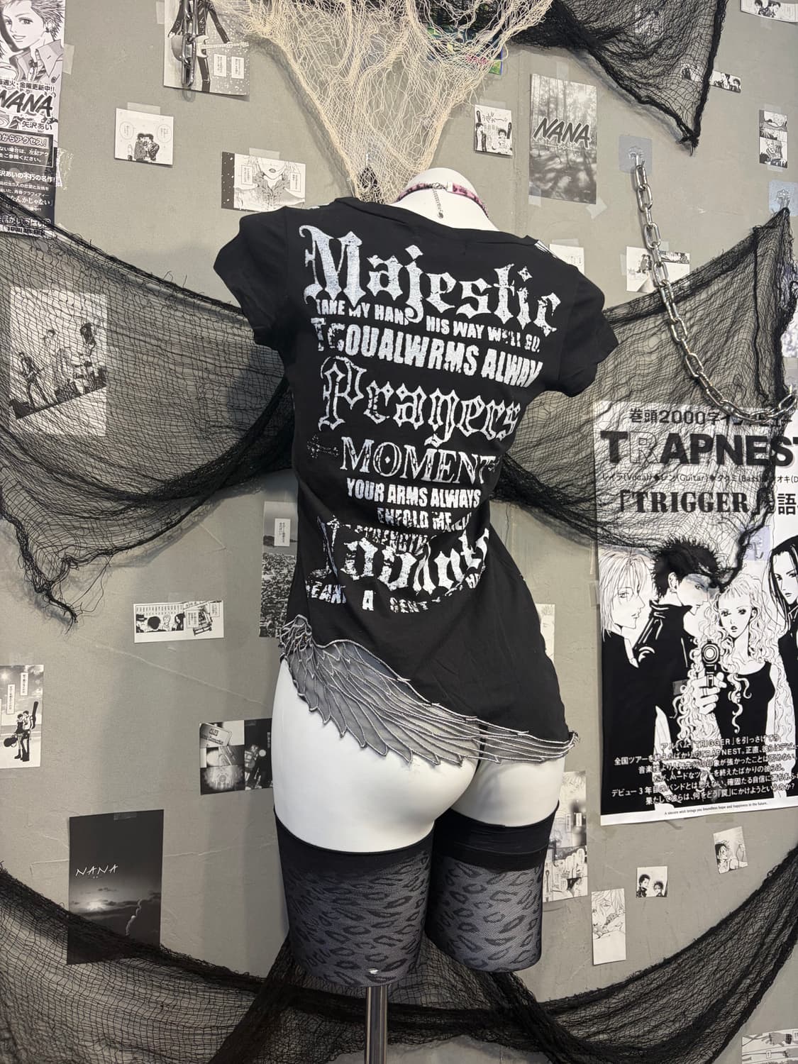 PUNK wing Diagonal detail halfsleeve 상품이미지9