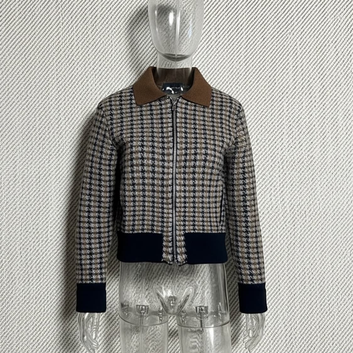 [XS] Beanpole 빈폴 우먼즈 울 카라넥 집업 모직 자켓 상품이미지2