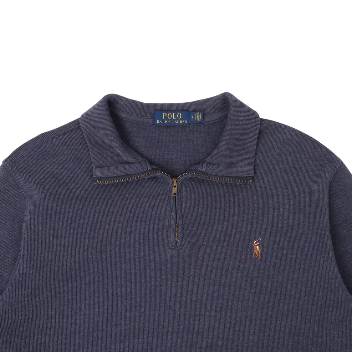 폴로 랄프로렌 다크 퍼플 멀티포니 하프집업 코튼 니트 상품이미지2