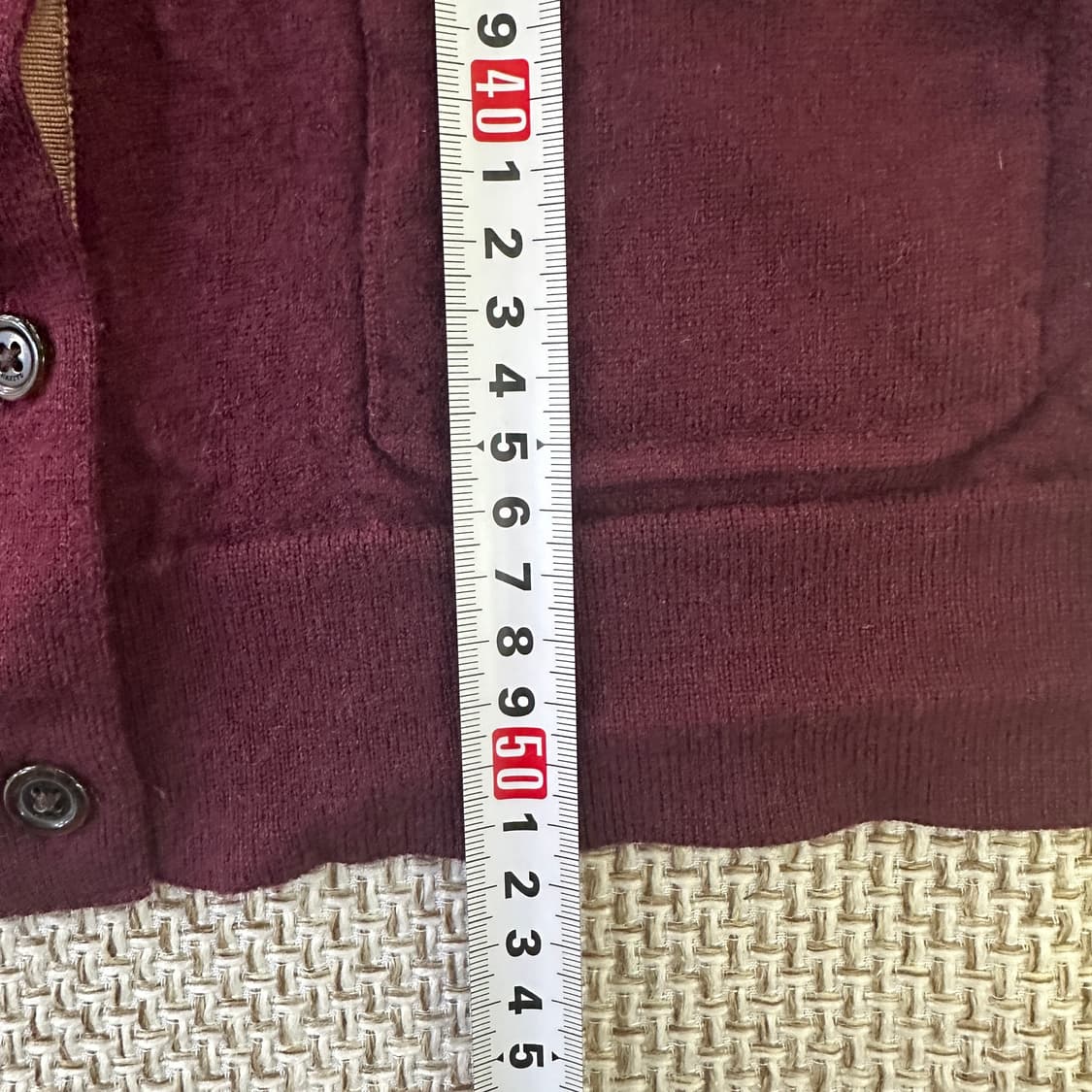 90 헤지스 퍼피자수 울 가디건 0326D 상품이미지6