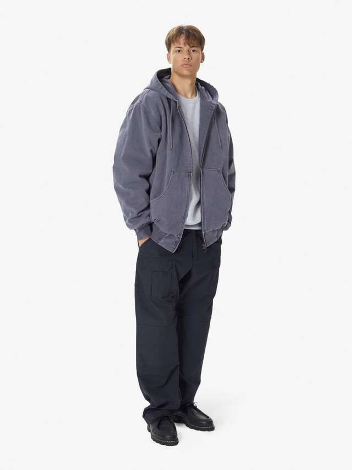 Thisisneverthat overdyed hooded 재킷 퍼플 L 상품이미지3