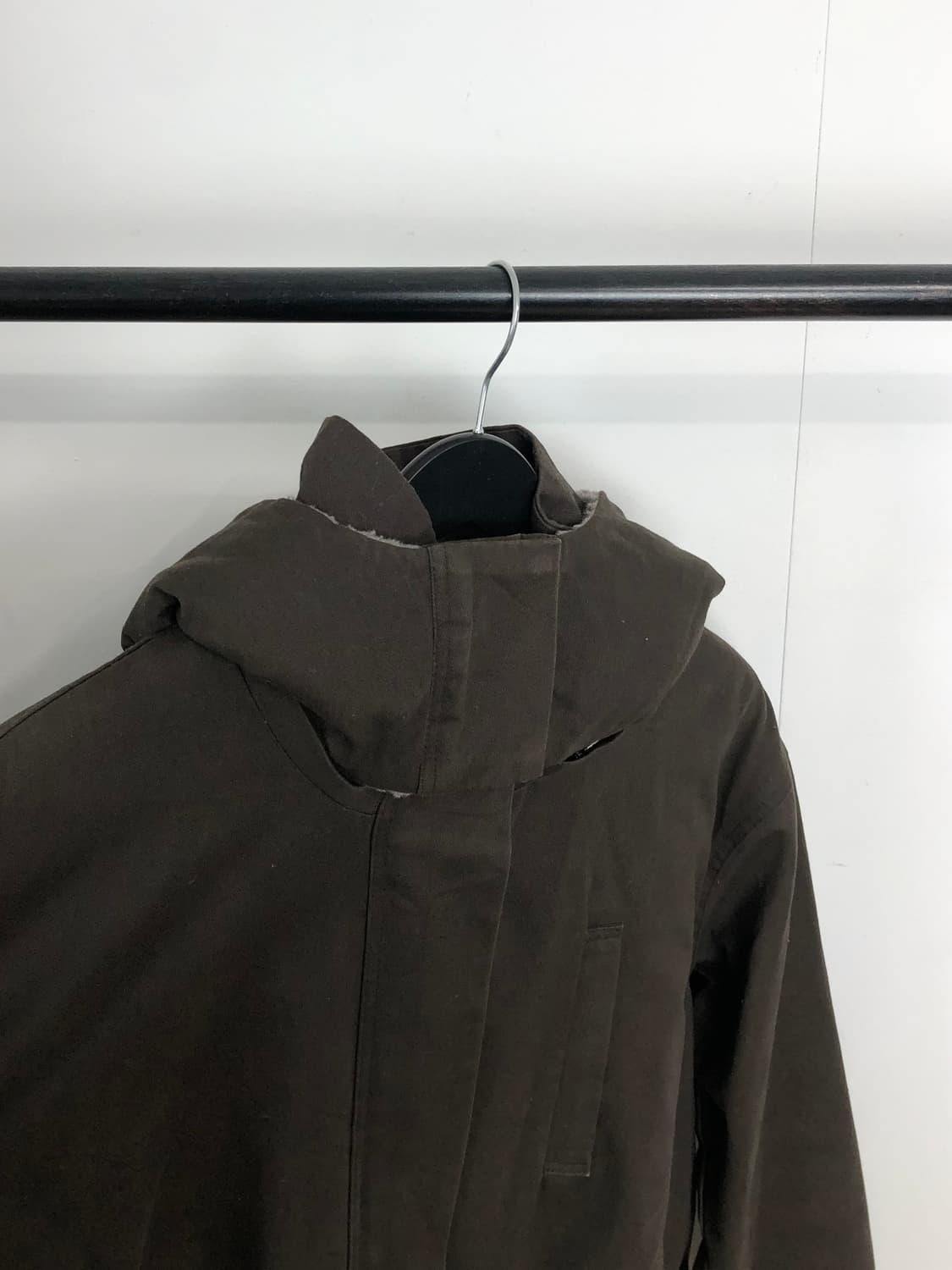 KBF brown fur hood coat 상품이미지2