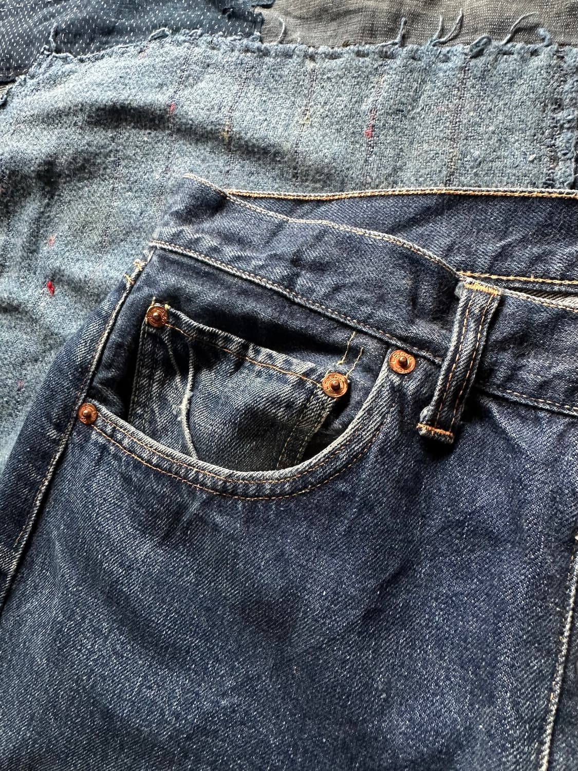 60s Levis 501 Big E Selvedge Denim Pants 상품이미지3