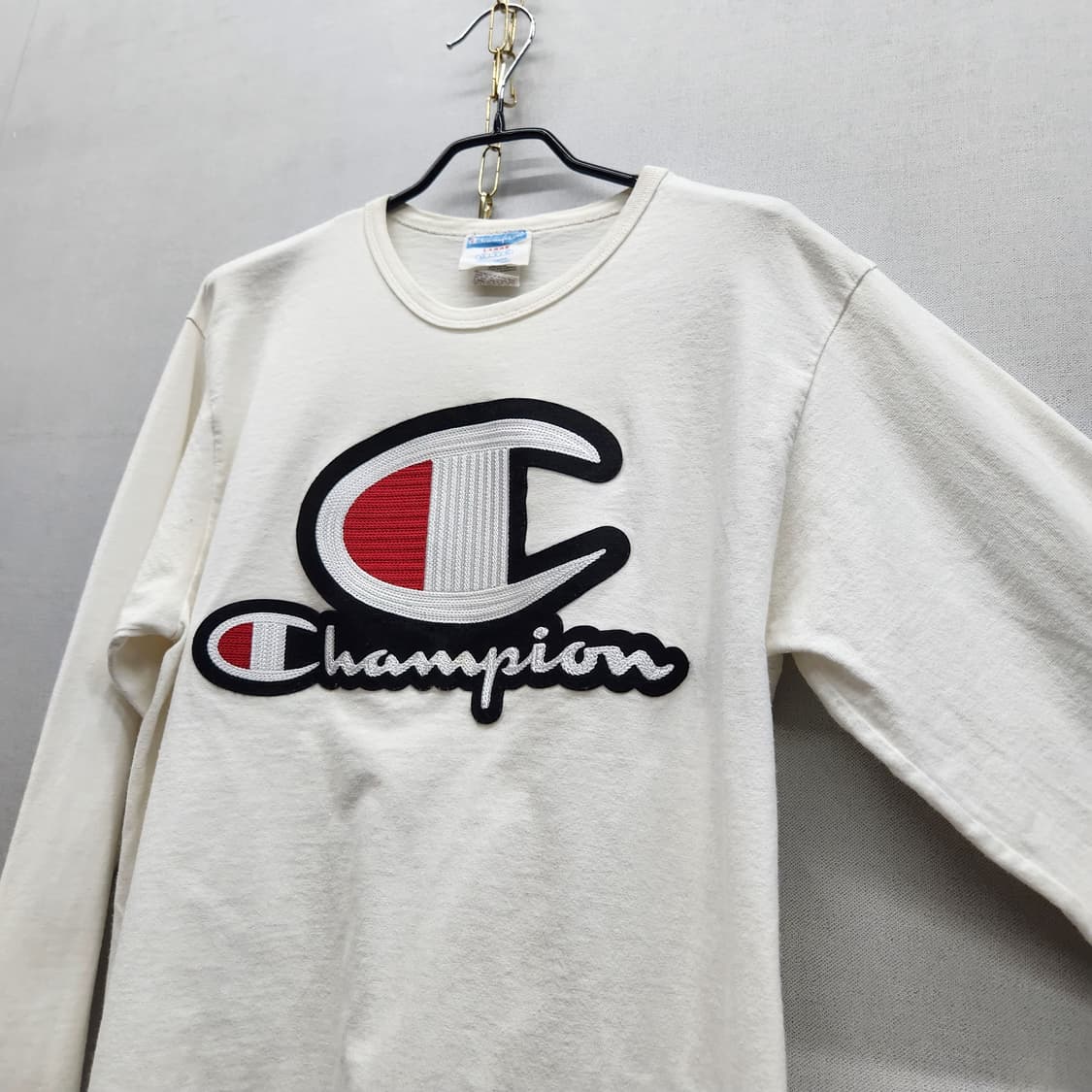 챔피온 빅로고 패치 롱슬리브 긴팔 L(M) 상품이미지3