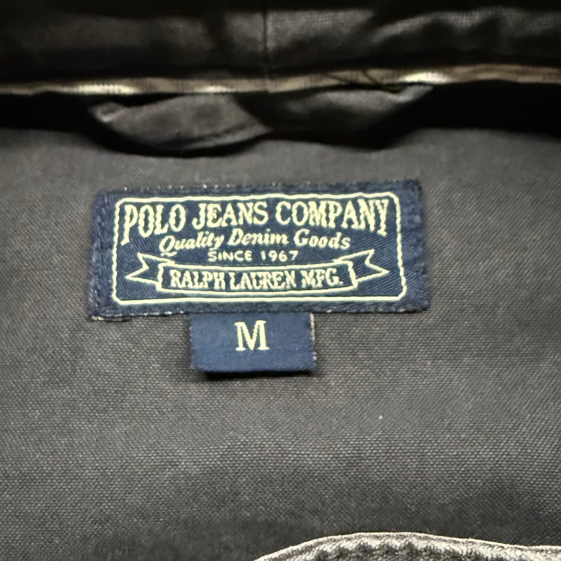 [정품/M] Polo Jeans 폴로진스 블랙 성조기 라이더 자켓 c1 상품이미지5