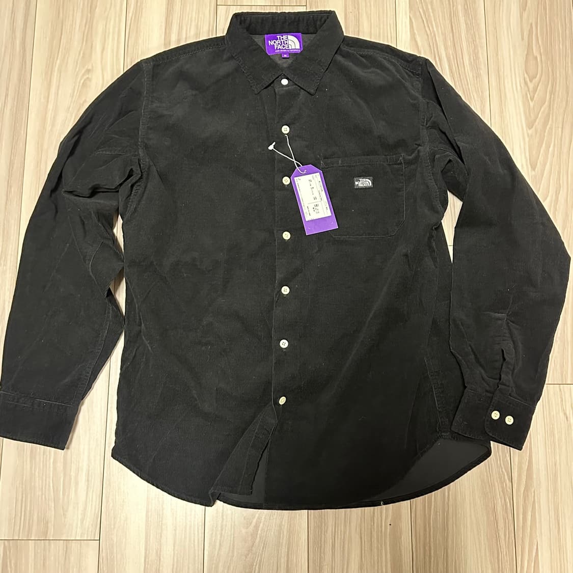노스페이스 퍼플라벨 코듀로이 셔츠 블랙 m 상품이미지1