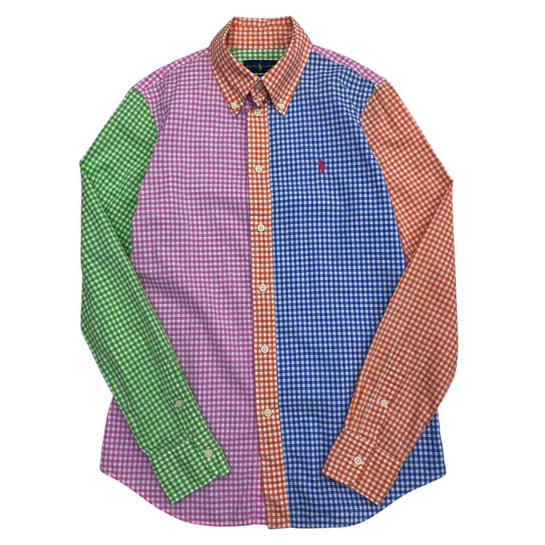 폴로 랄프로렌 핑크포니 잔체크 멀티컬러 셔츠 6 상품이미지2