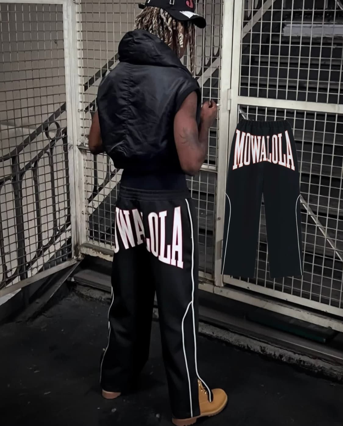 Mowalola 트레이닝 와이드 팬츠 상품이미지3