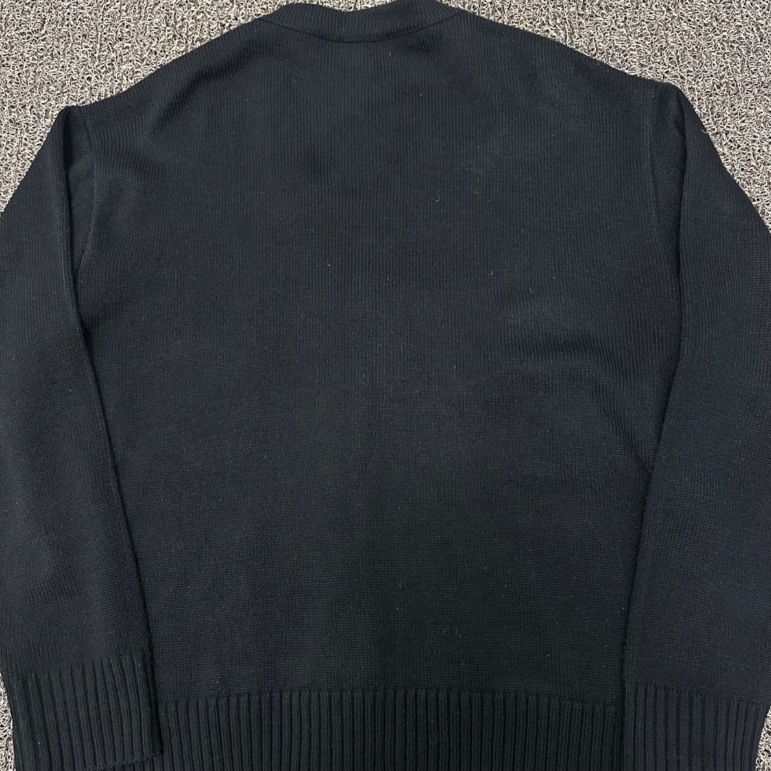 WHO.A.U 후아유 곰돌이 자수 가디건 블랙 XL 상품이미지5