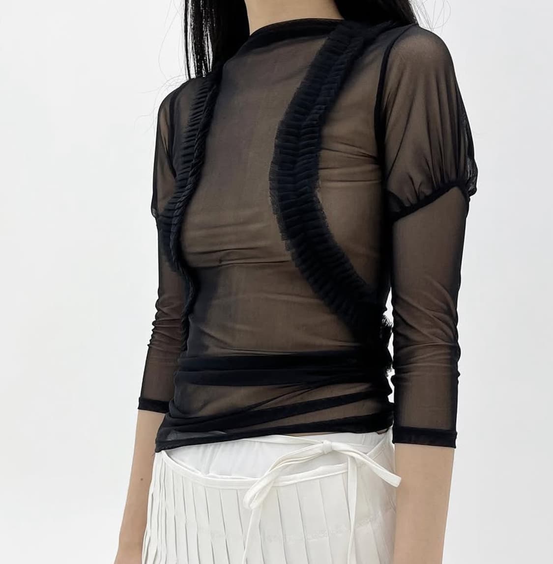 ulilka sanctus pleats top - blue 상품이미지2