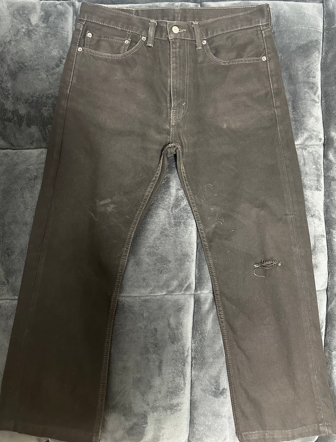 리바이스 505 흑청 데님  상품이미지1