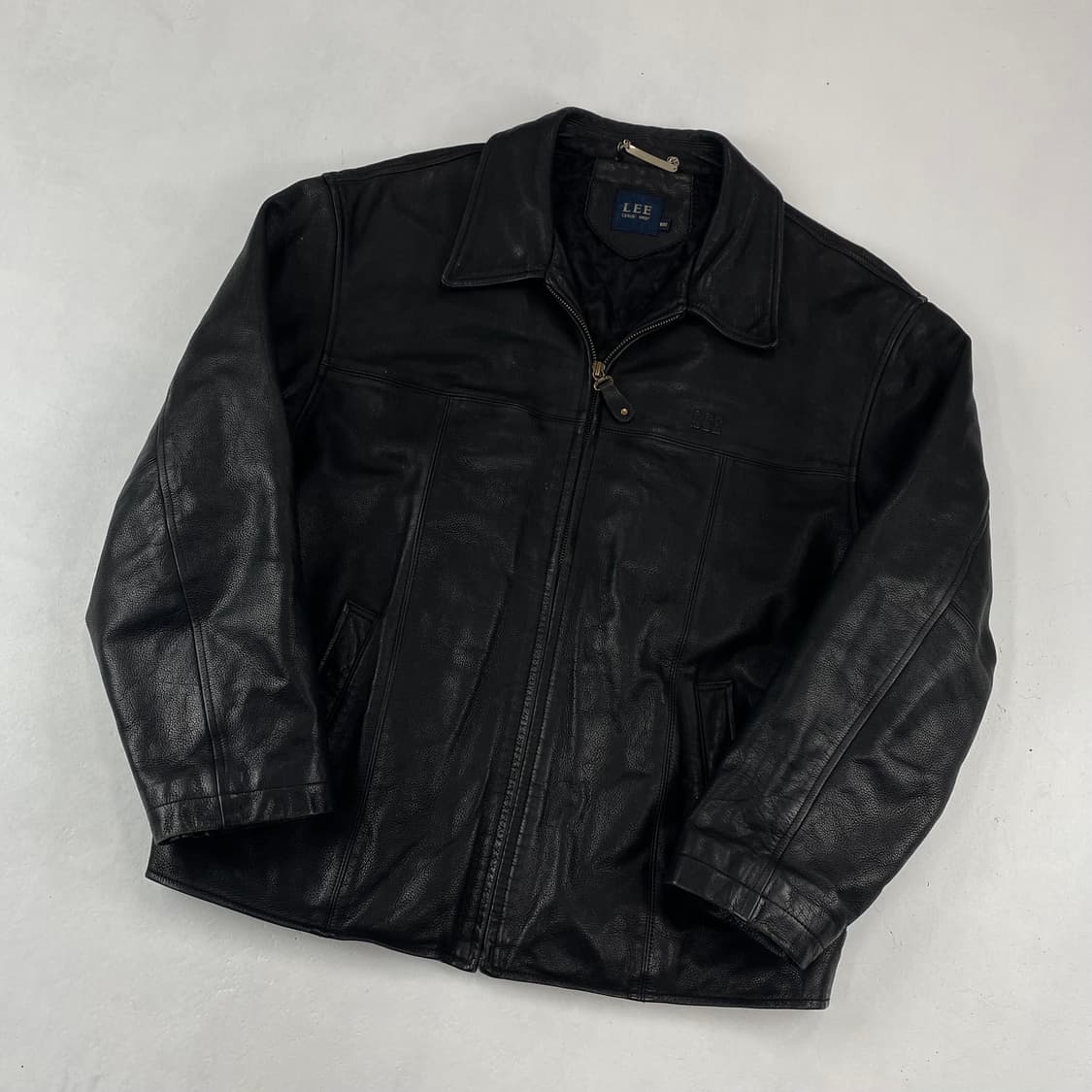 00s 빈티지 Lee 소가죽 블랙 레더 자켓 (103) 상품이미지2