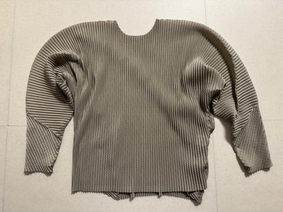 옴므플리세) 라이트 메쉬 오버사이즈 슬리브 티셔츠 3 상품이미지2