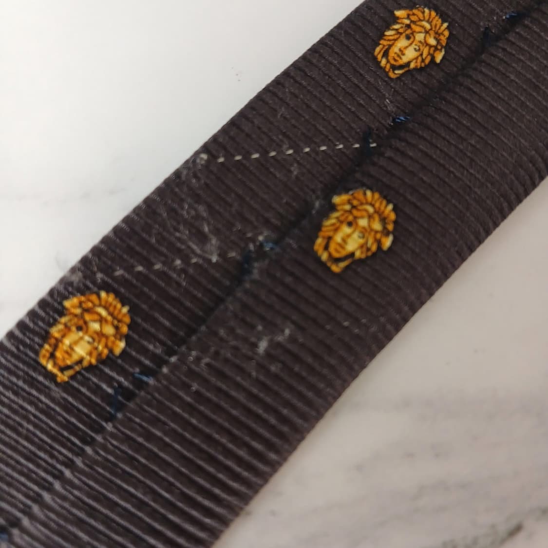 지아니 베르사체 메두사 패턴 넥타이 9.6cm B등급 E869 상품이미지9