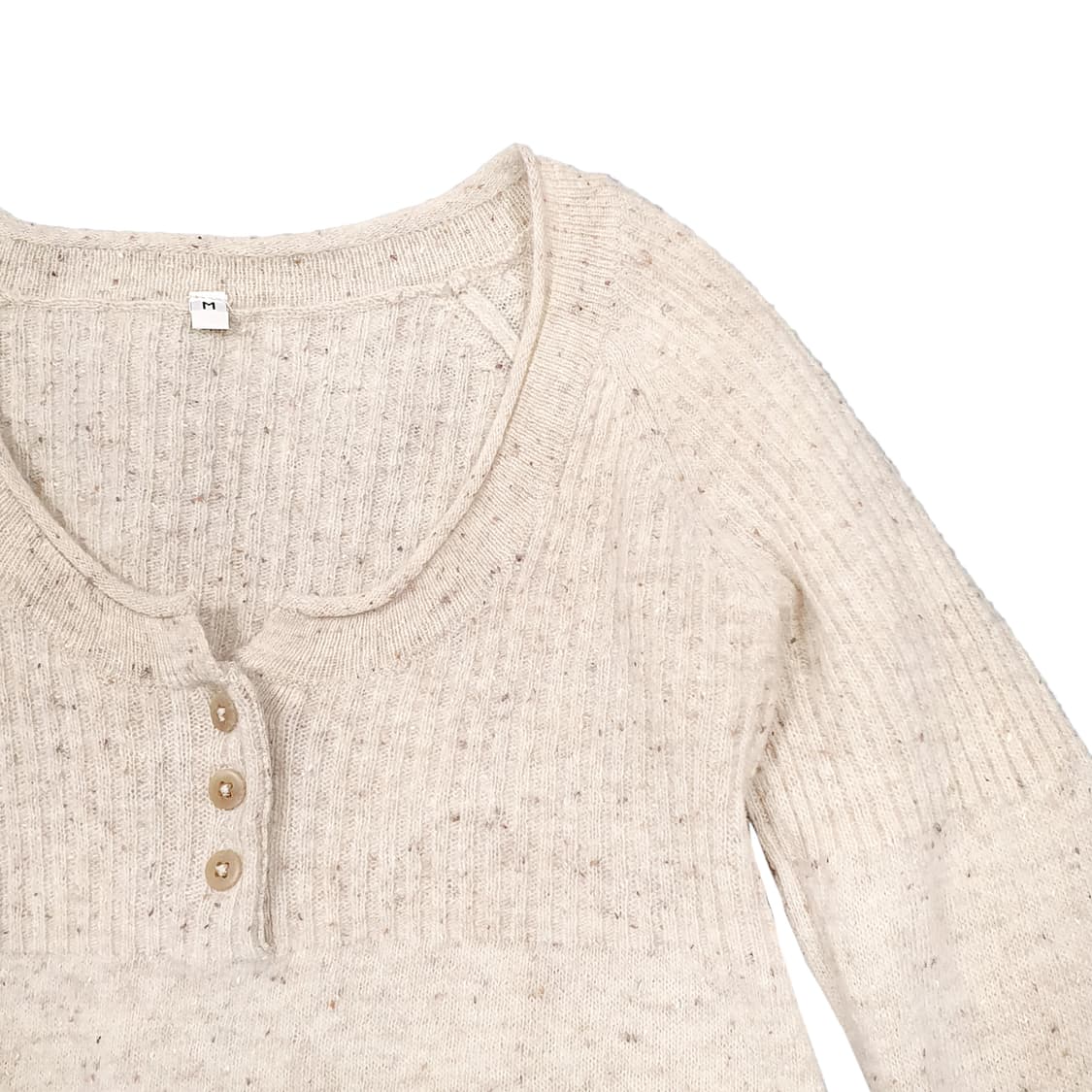 울 실크 버튼 니트 롱 탑 상품이미지3