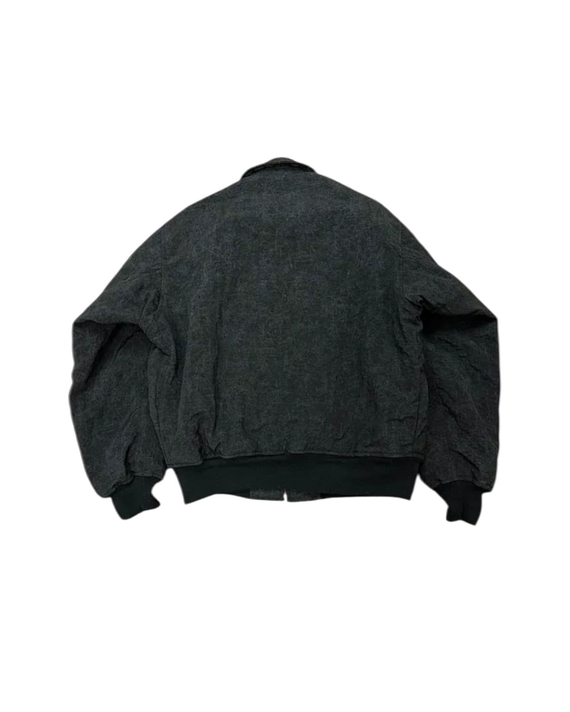 빈티지 봄버 블루종 자켓 블랙 상품이미지3