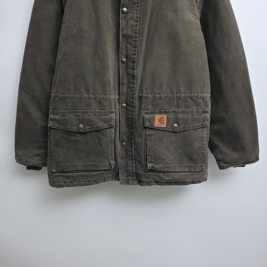 [L] 칼하트 브라운 워크 초어 자켓 made in USA 상품이미지3