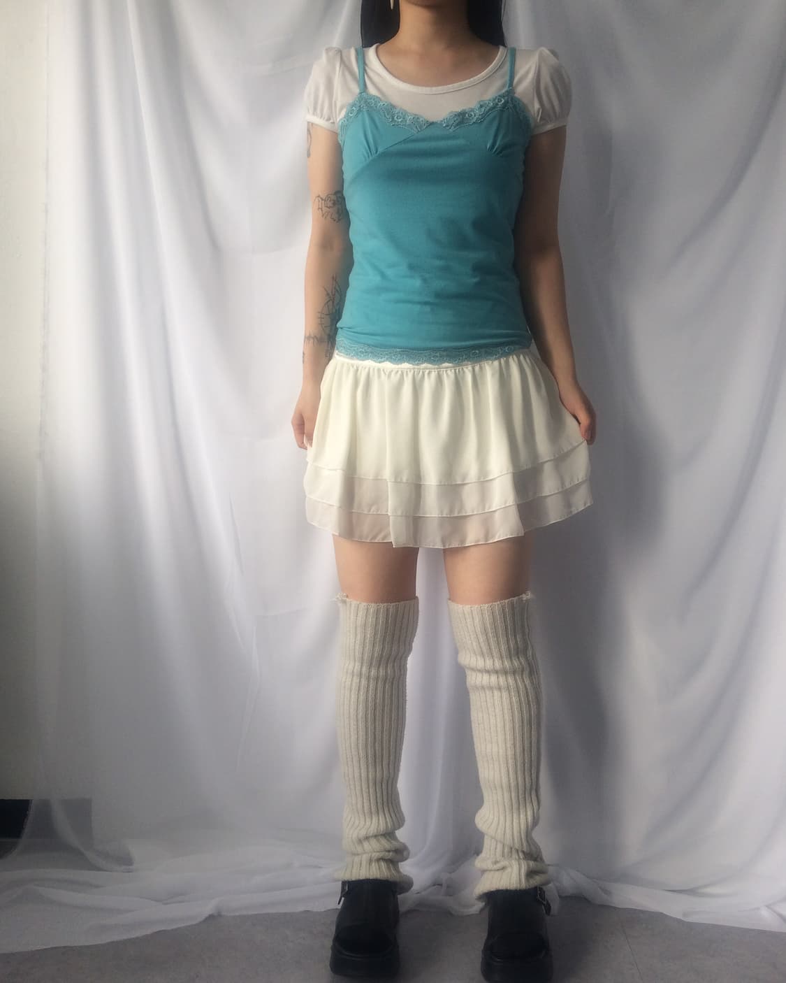 Lace trimming sleeveless 상품이미지5