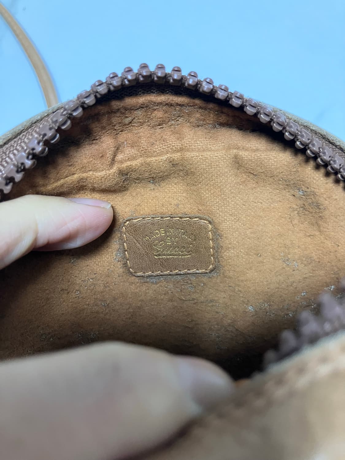 올드 구찌 빈티지 미니 탬버린백 모노그램 크로스백 브라운 상품이미지7