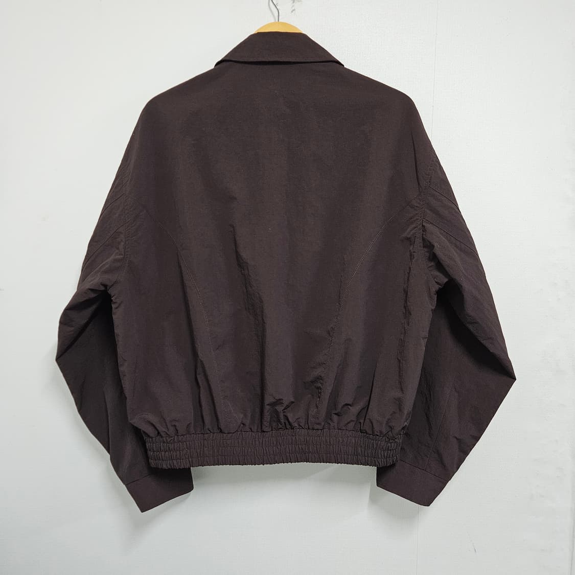 브라운 미니멀 블루종 숏 자켓 상품이미지3