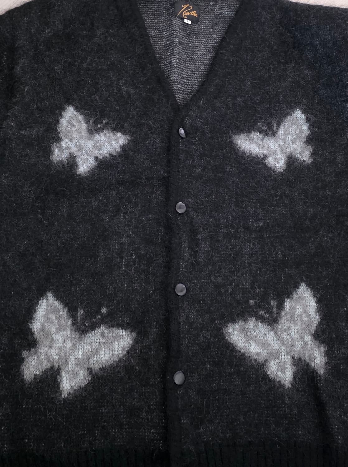 니들스 X 스튜디오스 모헤어 빠삐용 4 가디건 상품이미지1