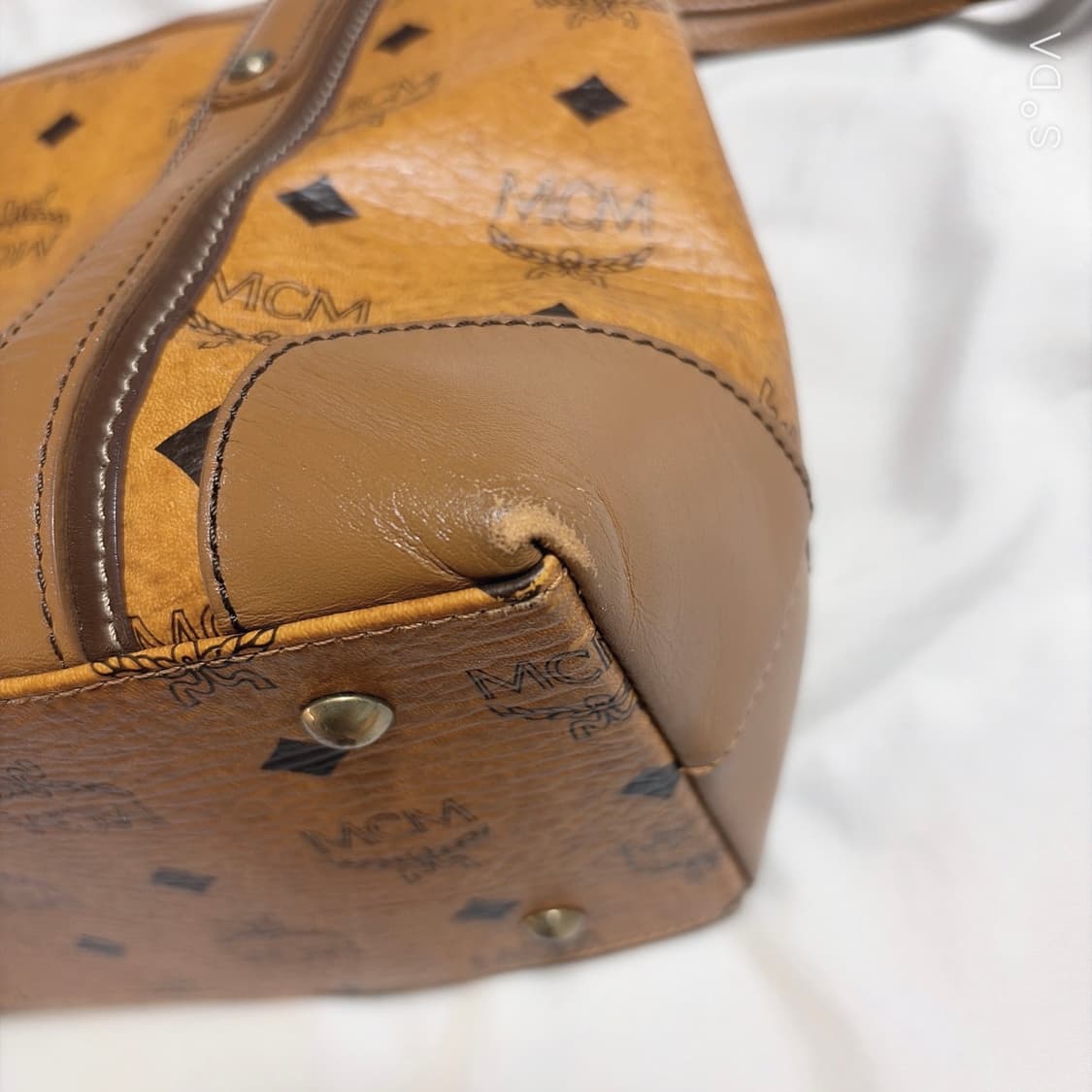 MCM 엠씨엠 로고 패턴 토트백 브라운 상품이미지4