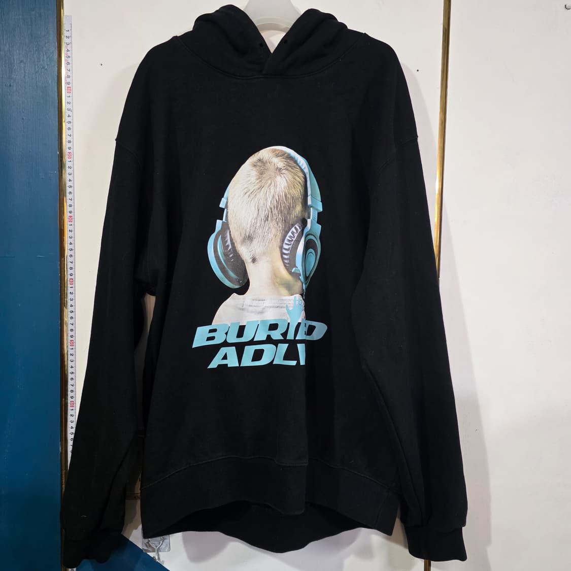 아크메드라비 x 배드얼라이브 콜라보 헤비코튼 블랙 후드티셔츠 2 상품이미지1