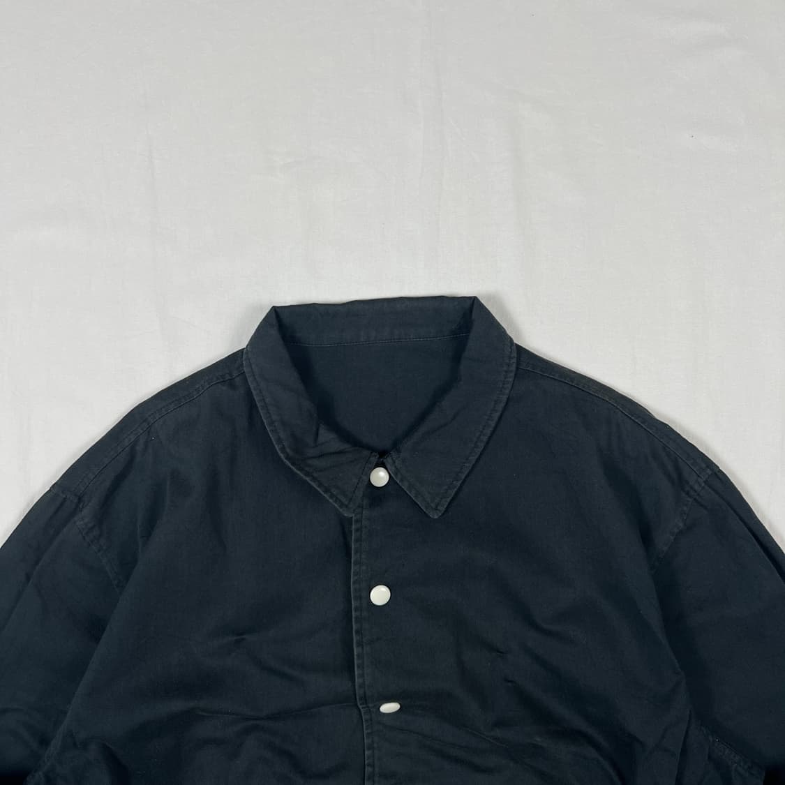 90’s 반작 van jac 빅로고 스냅 블루종 자켓 상품이미지3