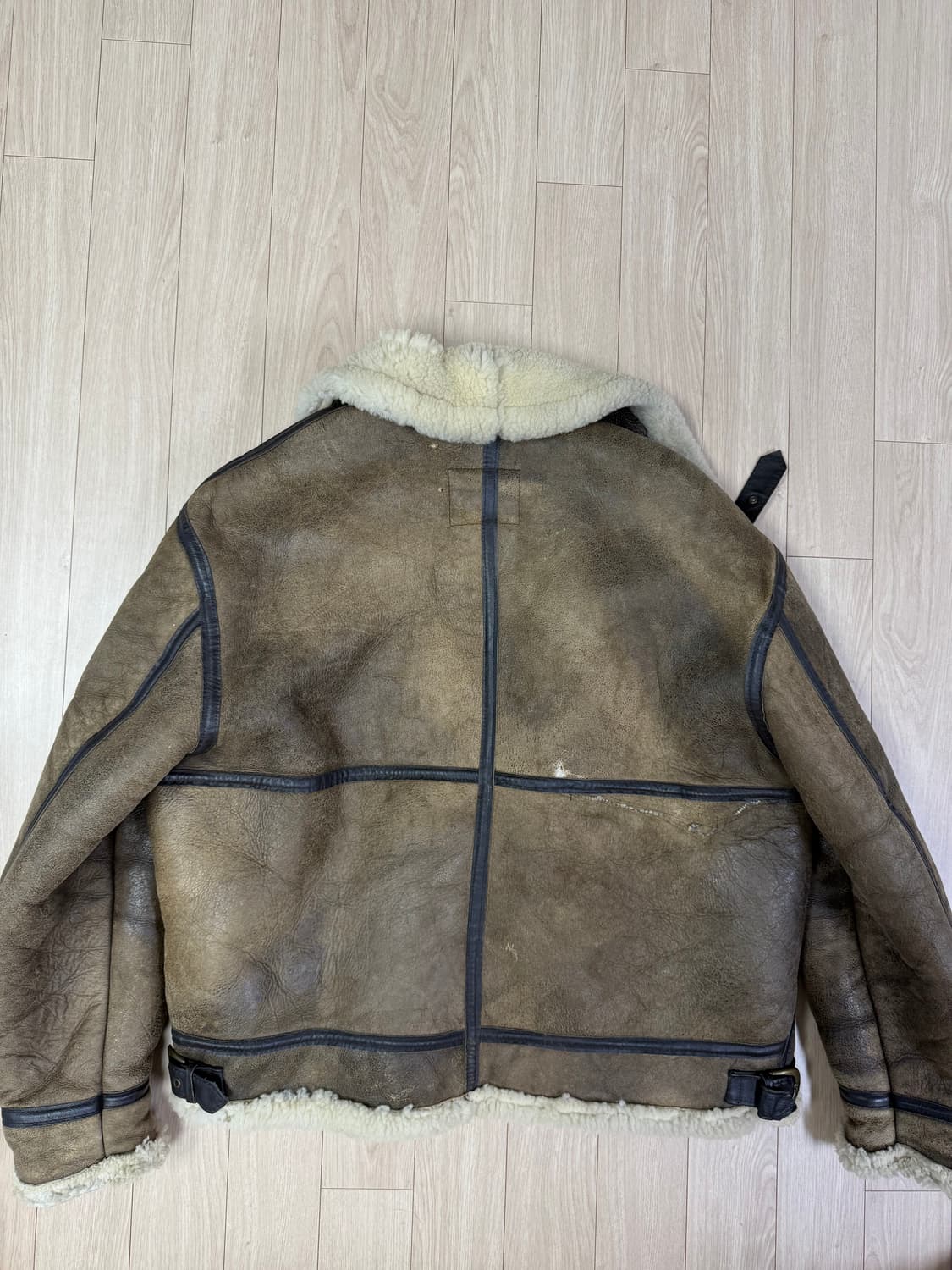 Schott 쇼트 b-3 리얼무스탕  상품이미지4