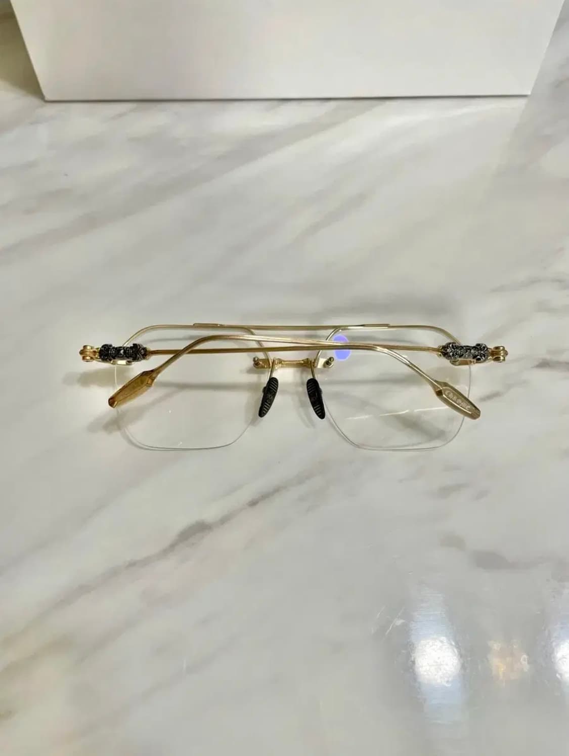 새상품 신형 크롬하츠 플루이드 안경 투톤골드 보증서O 상품이미지3