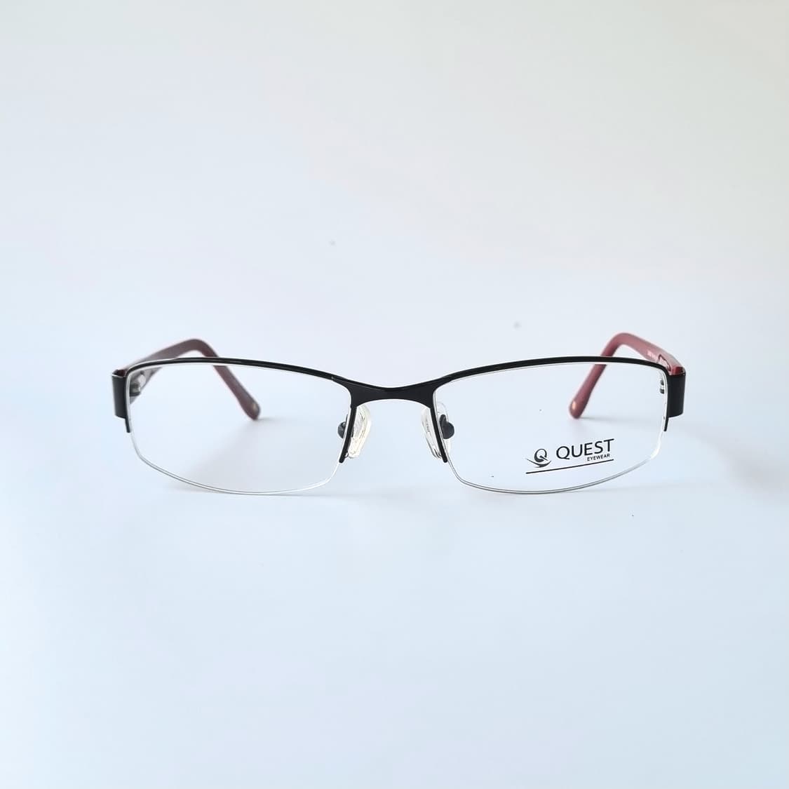 데드스탁 세련된 투톤 포인트 반무테 메탈 안경테 605 상품이미지1