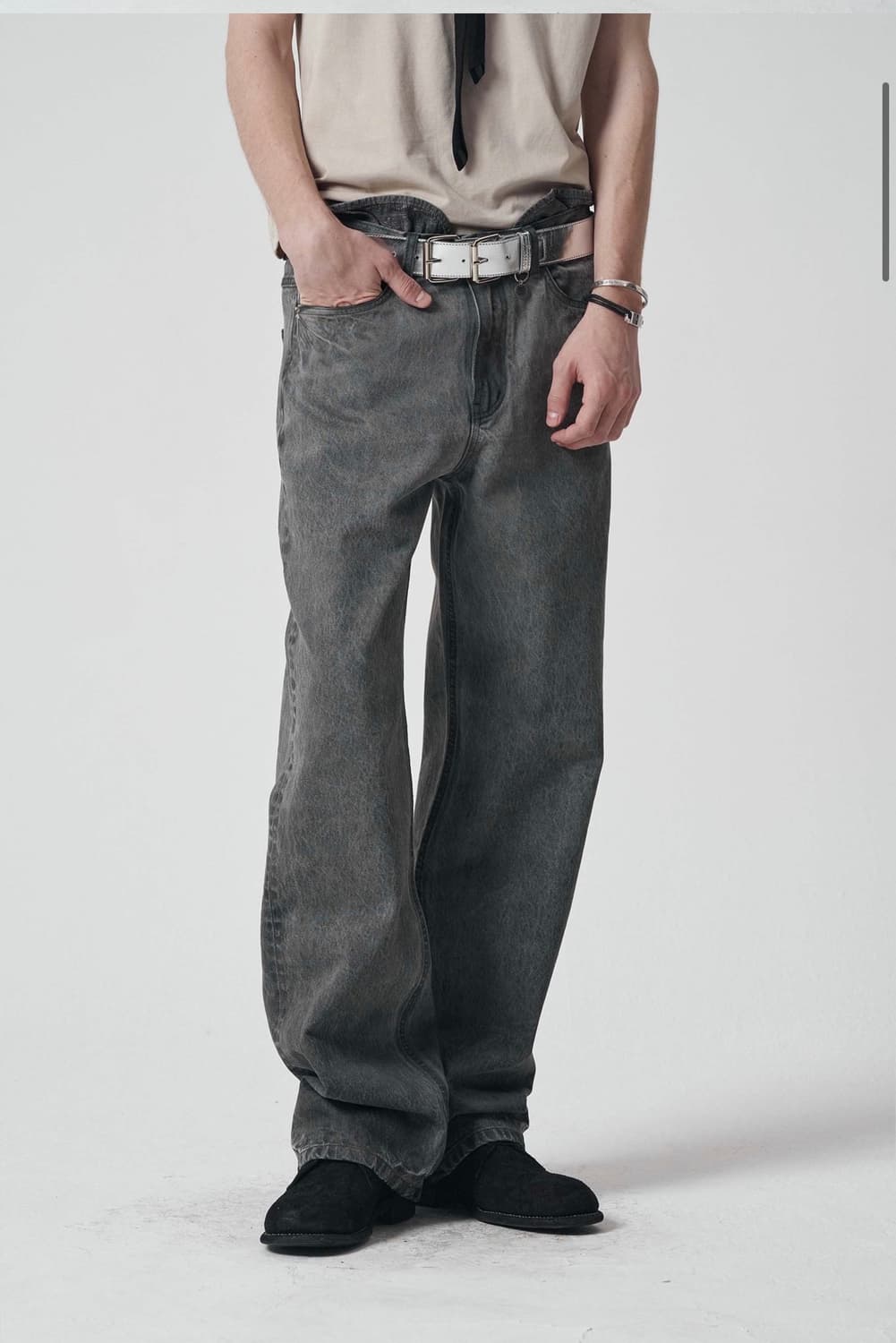 M 014 JACQUARD DYED JEANS  상품이미지1
