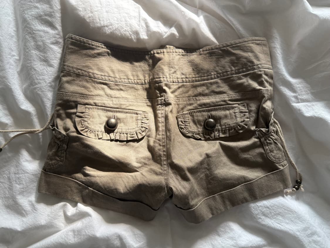 갸루st 링클 포인트 반바지•쇼츠 / 카키 상품이미지1